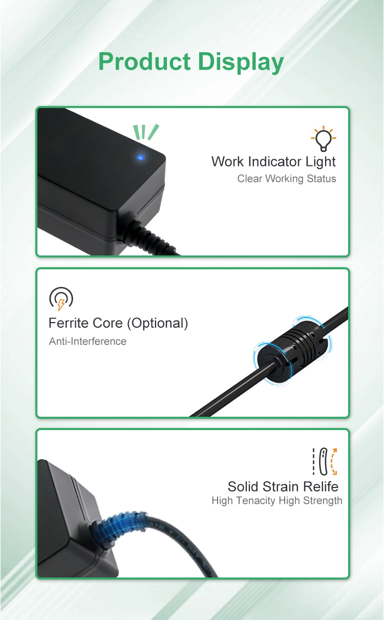 UL ETL CE FCC RoHS China Factory AC DC 5volt/6V/9V/12V/18V/24V/48V 1A 2A 3A 4A 5A Desktop Universal Switching Power Adapter for Laptop/LED/CCTV/Battery Charger