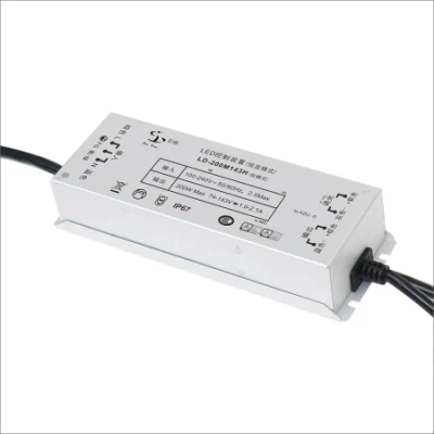 200W OEM ODM Dimmable Street Lighting Drivers LED de corrente constante com proteção contra surtos